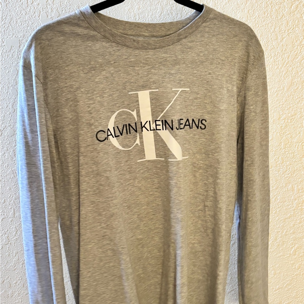 Calvin Klein Jeans Heather Gray Top